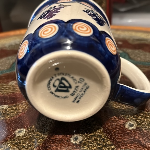 Polish pottery Grapes mug cup - Picture 5 of 8
